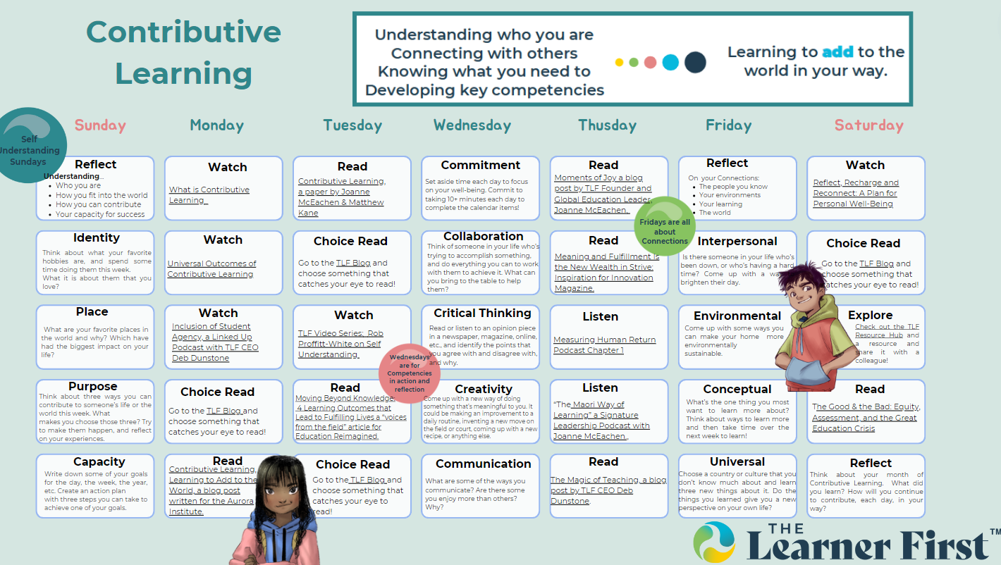 Contributions - The Learner First